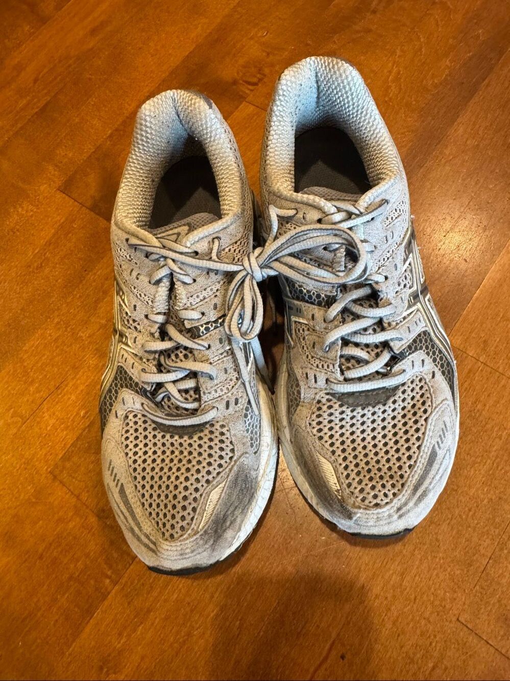 Y2K ASICS Gel Evolution 6 Women’s 9 Gray Silver Running Sneakers T164N IGS - Picture 2 of 6
